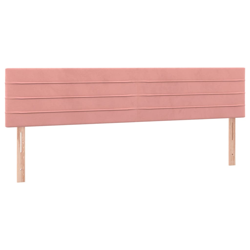 Têtes de lit 2 pcs Rose 80x5x78/88 cm Velours Têtes et pieds de lit vidaXL   