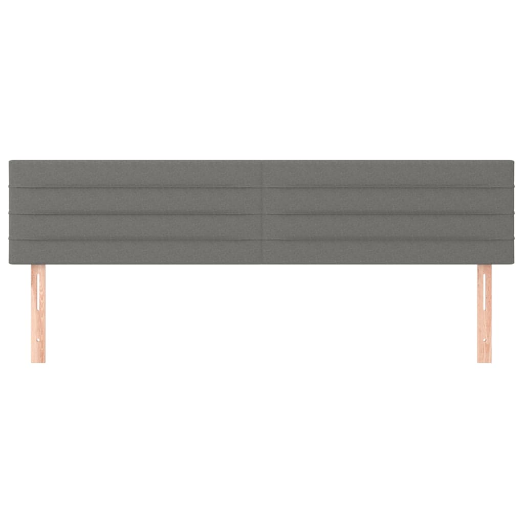 Têtes de lit 2 pcs Gris foncé 90x5x78/88 cm Tissu Têtes et pieds de lit vidaXL   