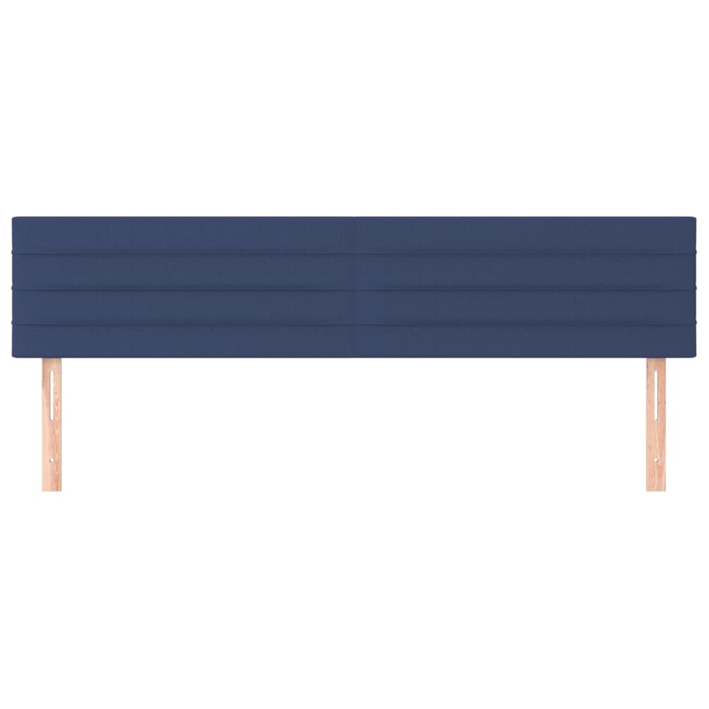 Têtes de lit 2 pcs Bleu 90x5x78/88 cm Tissu Têtes et pieds de lit vidaXL   