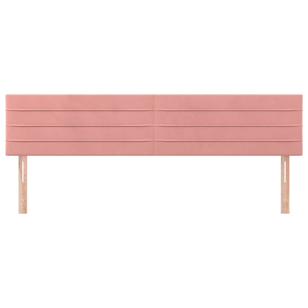 Têtes de lit 2 pcs Rose 90x5x78/88 cm Velours Têtes et pieds de lit vidaXL   