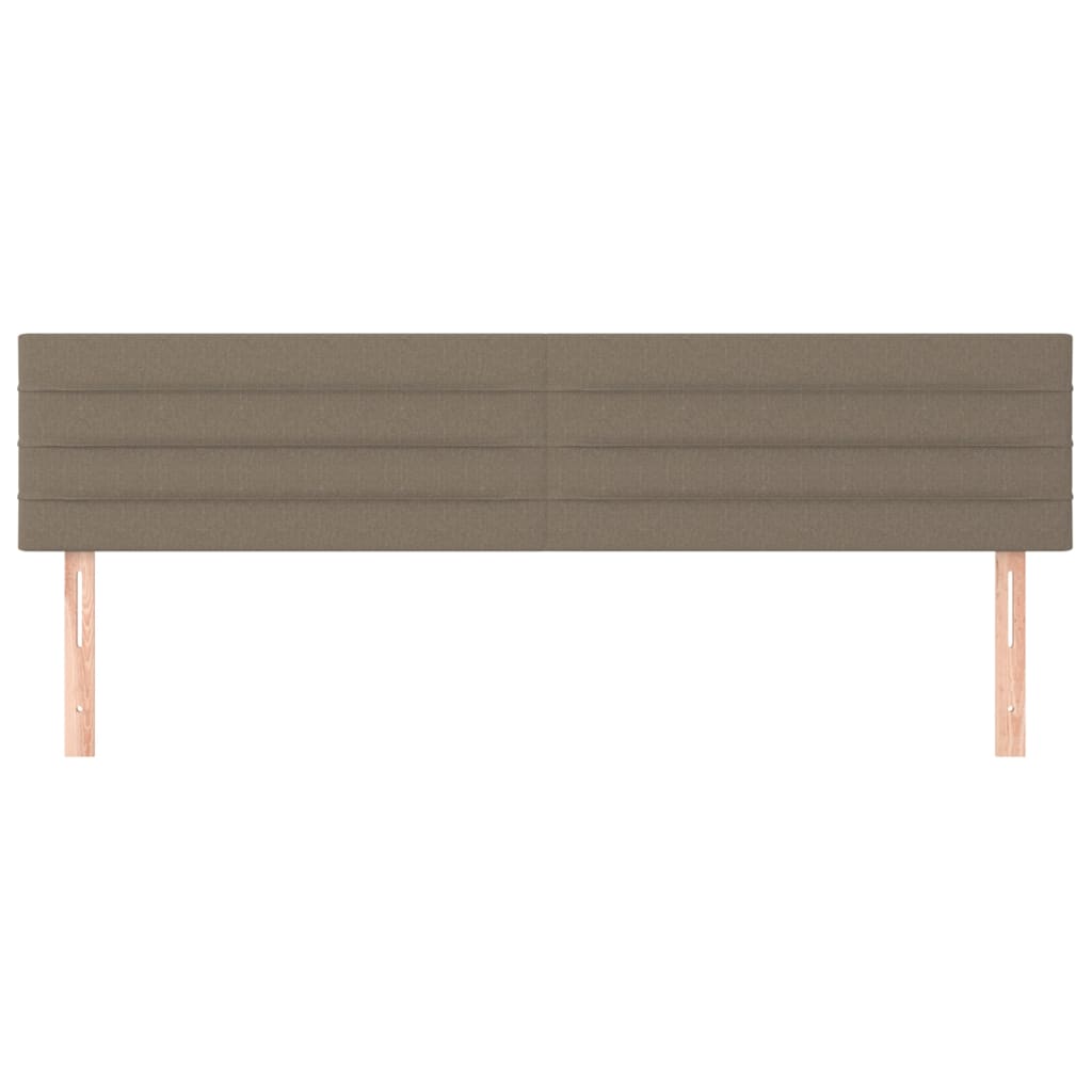 Têtes de lit 2 pcs Taupe 100x5x78/88 cm Tissu Têtes et pieds de lit vidaXL   