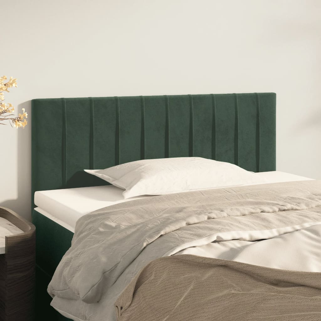 Tête de lit Vert foncé 80x5x78/88 cm Velours Têtes et pieds de lit vidaXL   