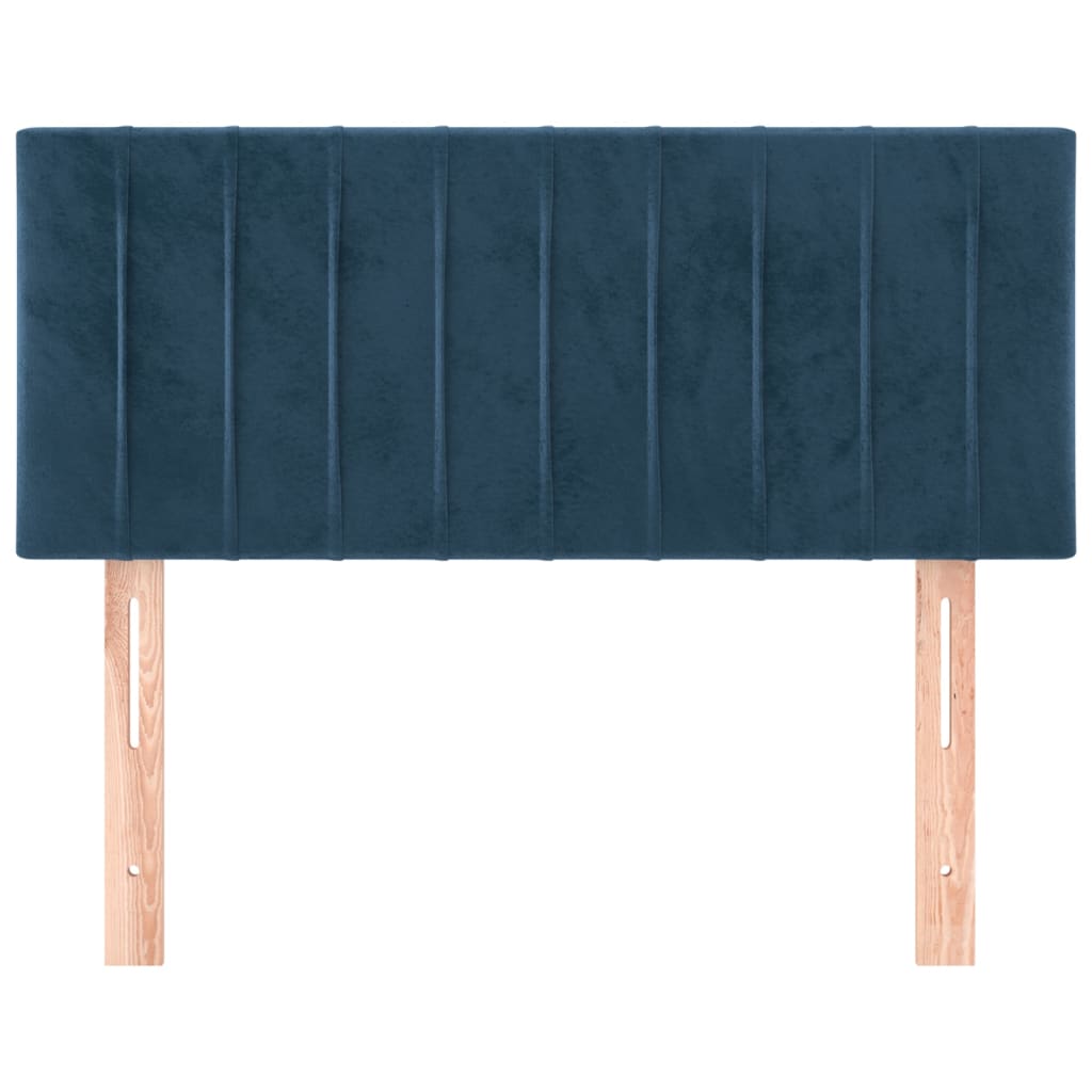 Tête de lit Bleu foncé 80x5x78/88 cm Velours Têtes et pieds de lit vidaXL   