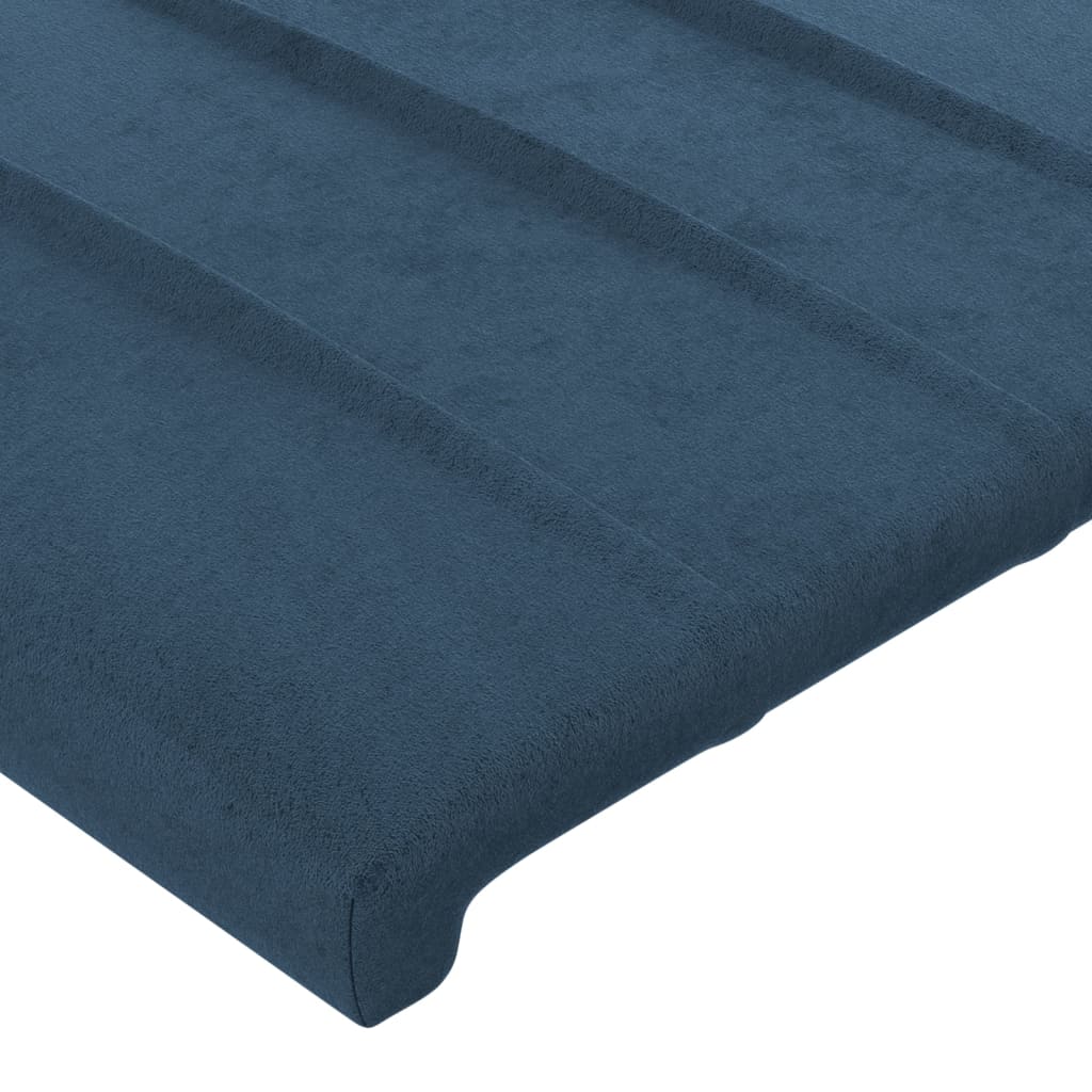 Tête de lit Bleu foncé 80x5x78/88 cm Velours Têtes et pieds de lit vidaXL   