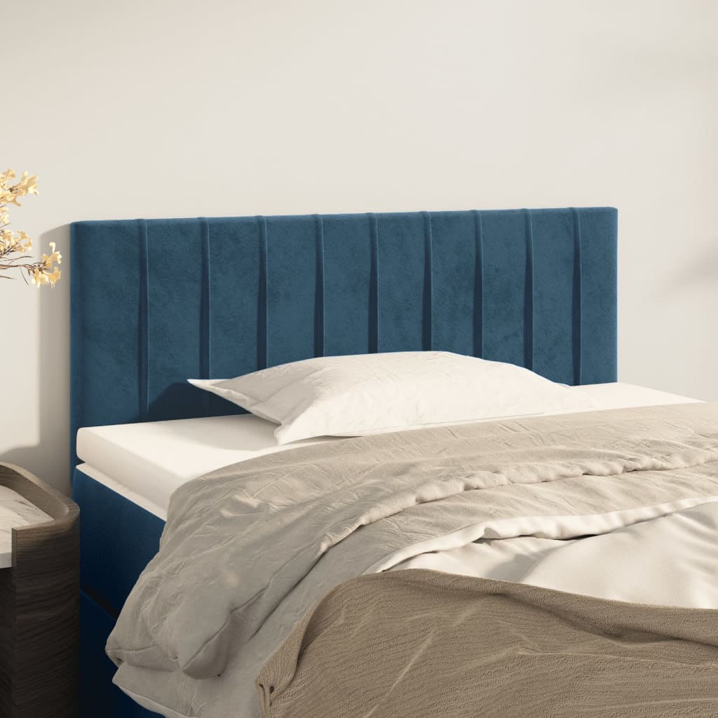 Tête de lit Bleu foncé 80x5x78/88 cm Velours Têtes et pieds de lit vidaXL   