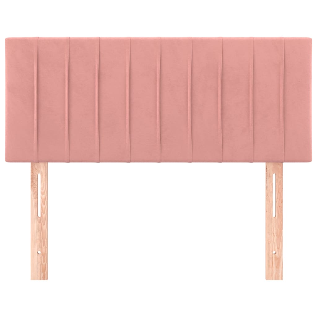 Tête de lit Rose 80x5x78/88 cm Velours Têtes et pieds de lit vidaXL   