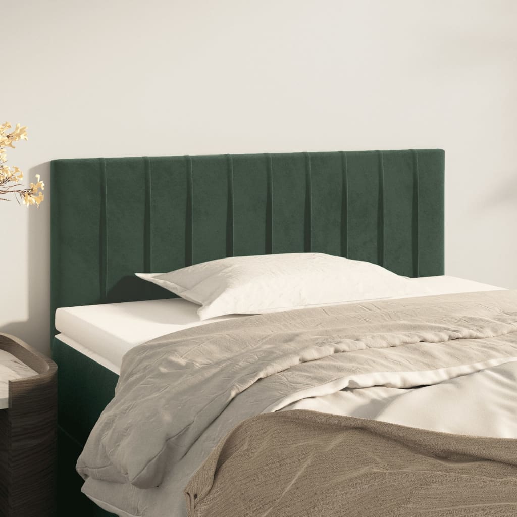 Tête de lit Vert foncé 90x5x78/88 cm Velours Têtes et pieds de lit vidaXL   