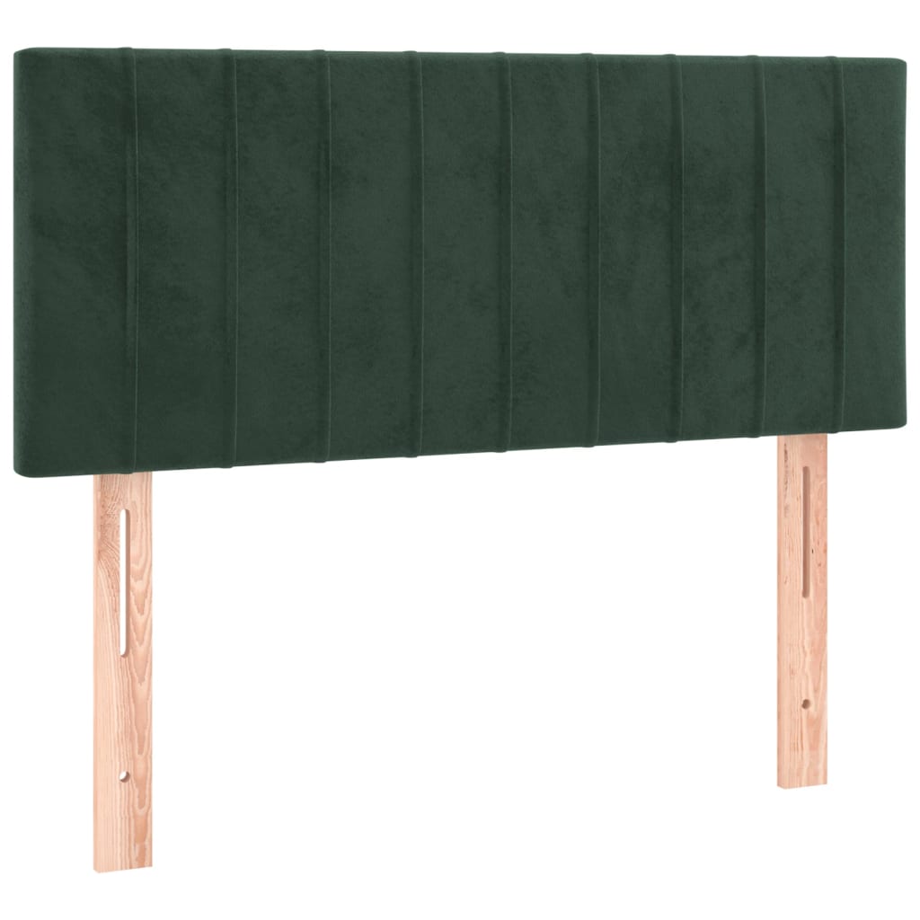 Tête de lit Vert foncé 100x5x78/88 cm Velours Têtes et pieds de lit vidaXL   