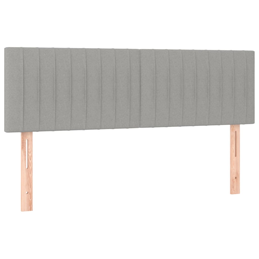 Têtes de lit 2 pcs Gris clair 72x5x78/88 cm Tissu Têtes et pieds de lit vidaXL   