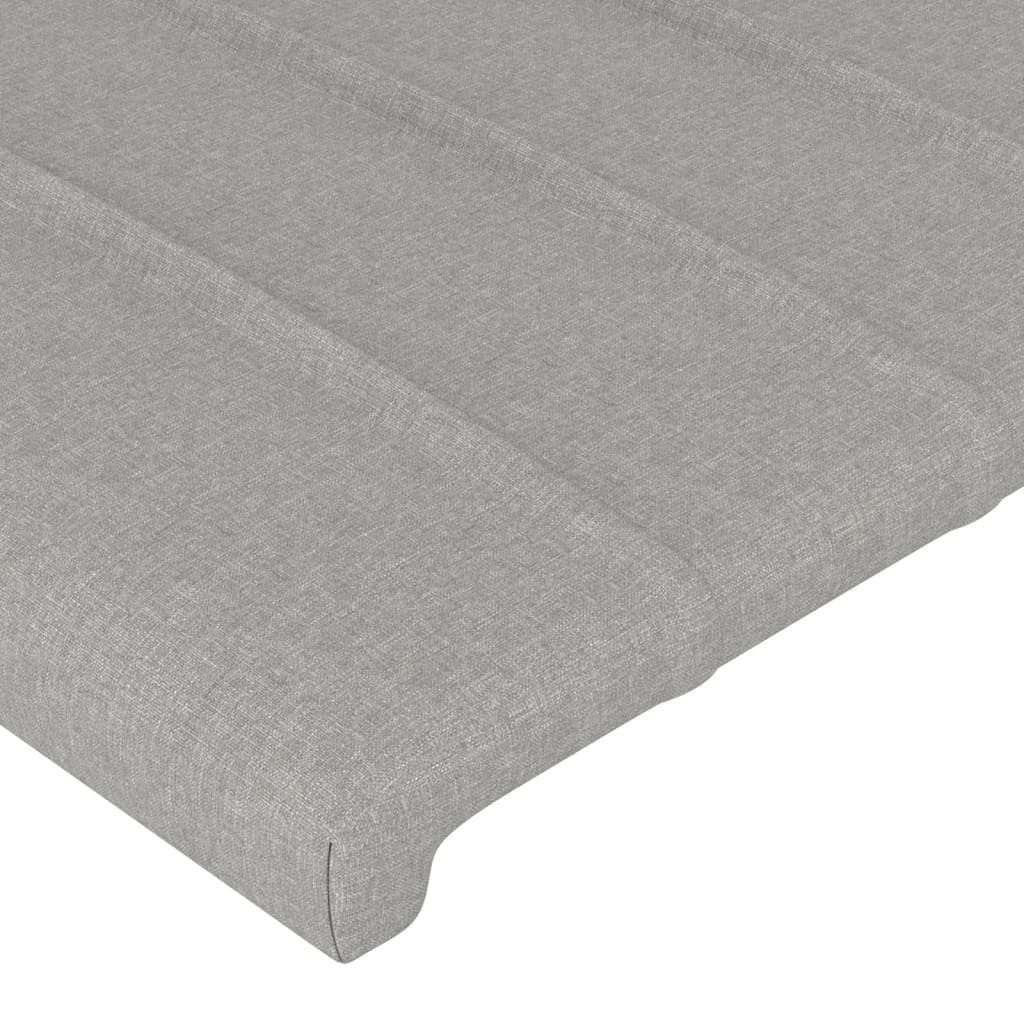 Têtes de lit 2 pcs Gris clair 72x5x78/88 cm Tissu Têtes et pieds de lit vidaXL   