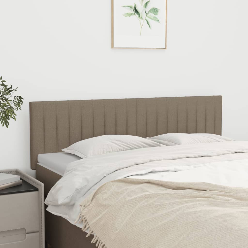 Têtes de lit 2 pcs Taupe 72x5x78/88 cm Tissu Têtes et pieds de lit vidaXL   