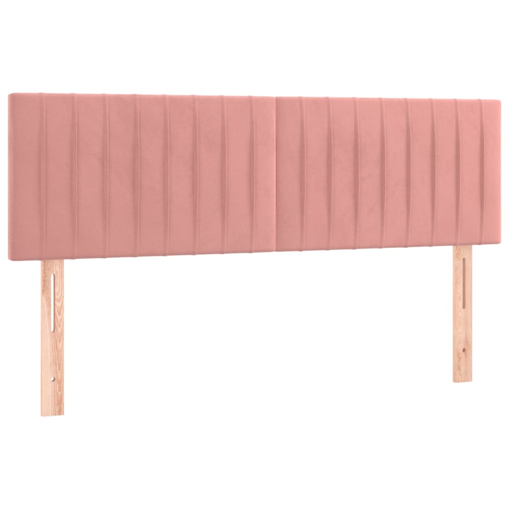 Image Têtes de lit 2 pcs Rose 72x5x78/88 cm Velours | Xios Store SNC vidaXL Xios Store SNC