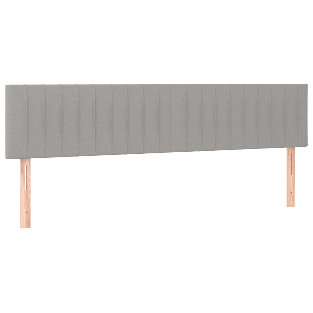 Têtes de lit 2 pcs Gris clair 80x5x78/88 cm Tissu Têtes et pieds de lit vidaXL   