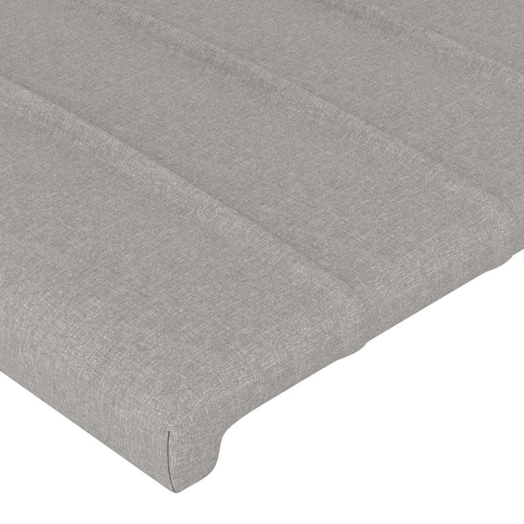 Têtes de lit 2 pcs Gris clair 80x5x78/88 cm Tissu Têtes et pieds de lit vidaXL   