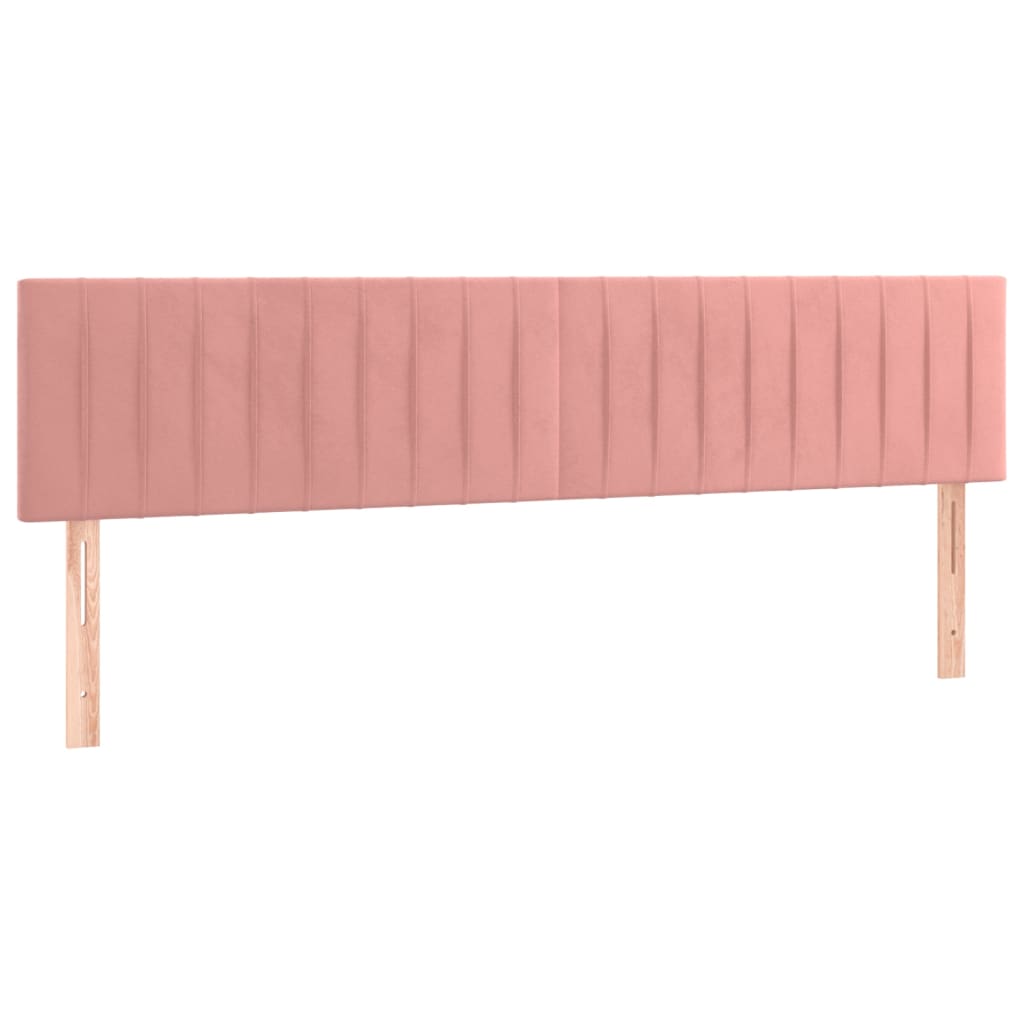 Têtes de lit 2 pcs Rose 80x5x78/88 cm Velours Têtes et pieds de lit vidaXL   