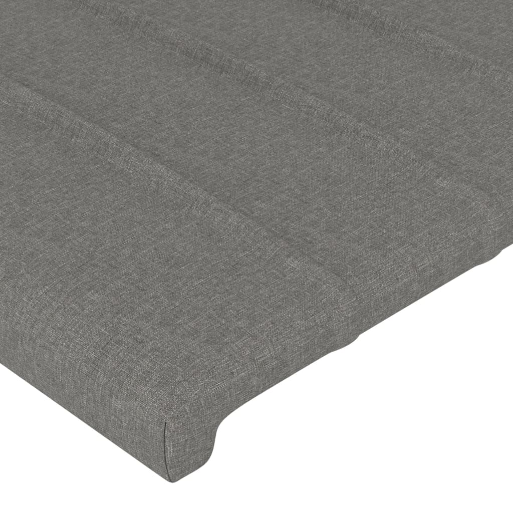 Têtes de lit 2 pcs Gris foncé 90x5x78/88 cm Tissu Têtes et pieds de lit vidaXL   