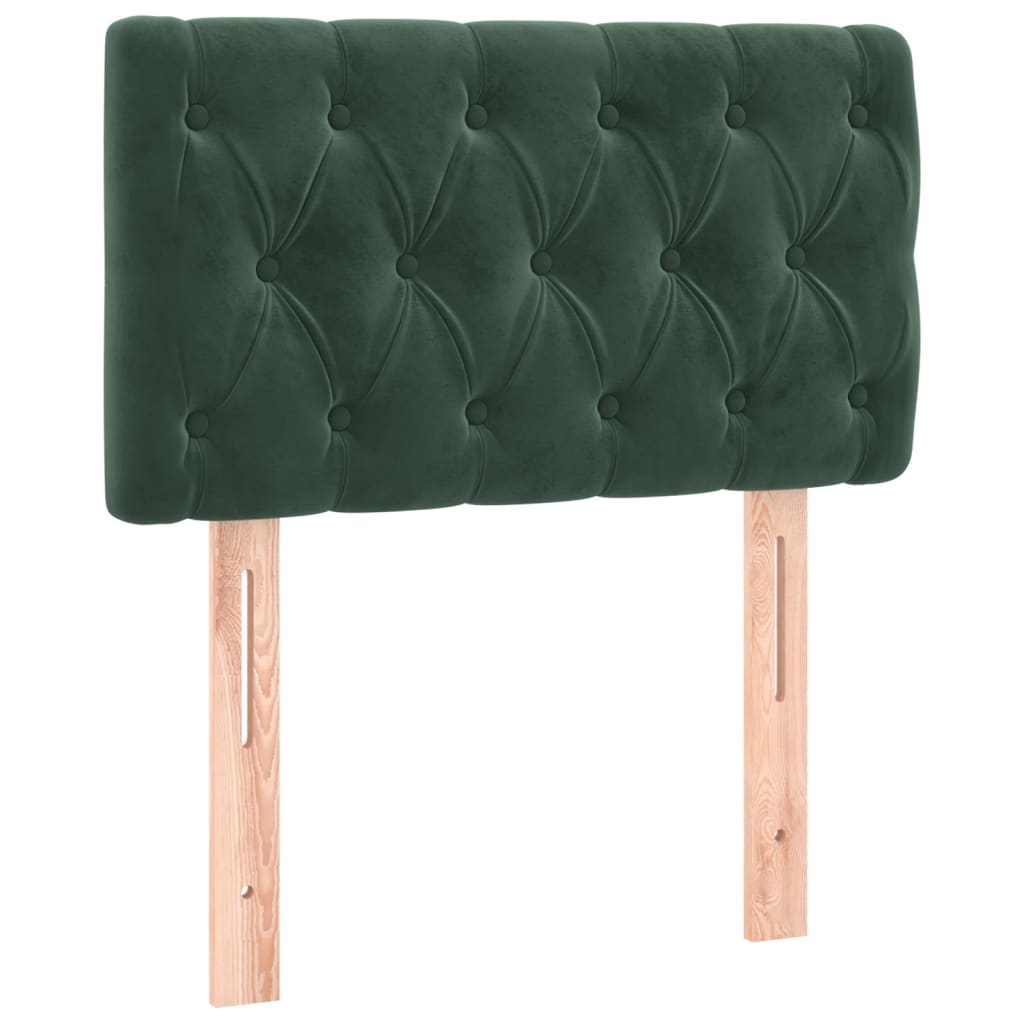 Tête de lit Vert foncé 80x7x78/88 cm Velours Têtes et pieds de lit vidaXL   