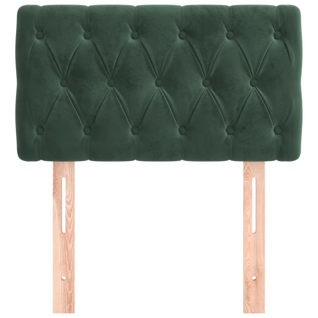 Tête de lit Vert foncé 80x7x78/88 cm Velours Têtes et pieds de lit vidaXL   