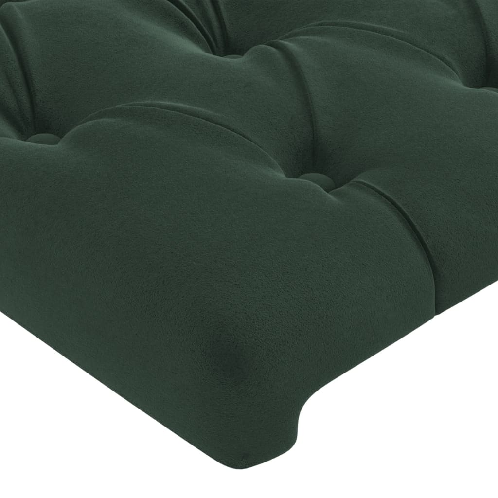 Tête de lit Vert foncé 80x7x78/88 cm Velours Têtes et pieds de lit vidaXL   