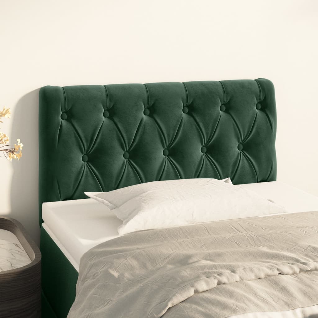 Tête de lit Vert foncé 80x7x78/88 cm Velours Têtes et pieds de lit vidaXL   