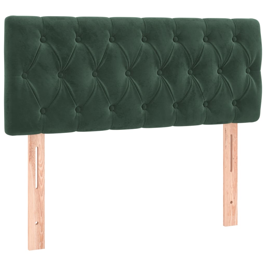 Tête de lit Vert foncé 90x7x78/88 cm Velours Têtes et pieds de lit vidaXL   