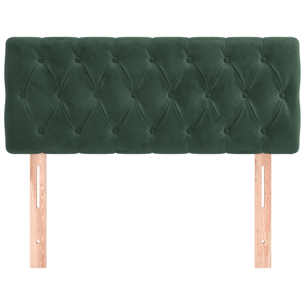 Tête de lit Vert foncé 90x7x78/88 cm Velours Têtes et pieds de lit vidaXL   