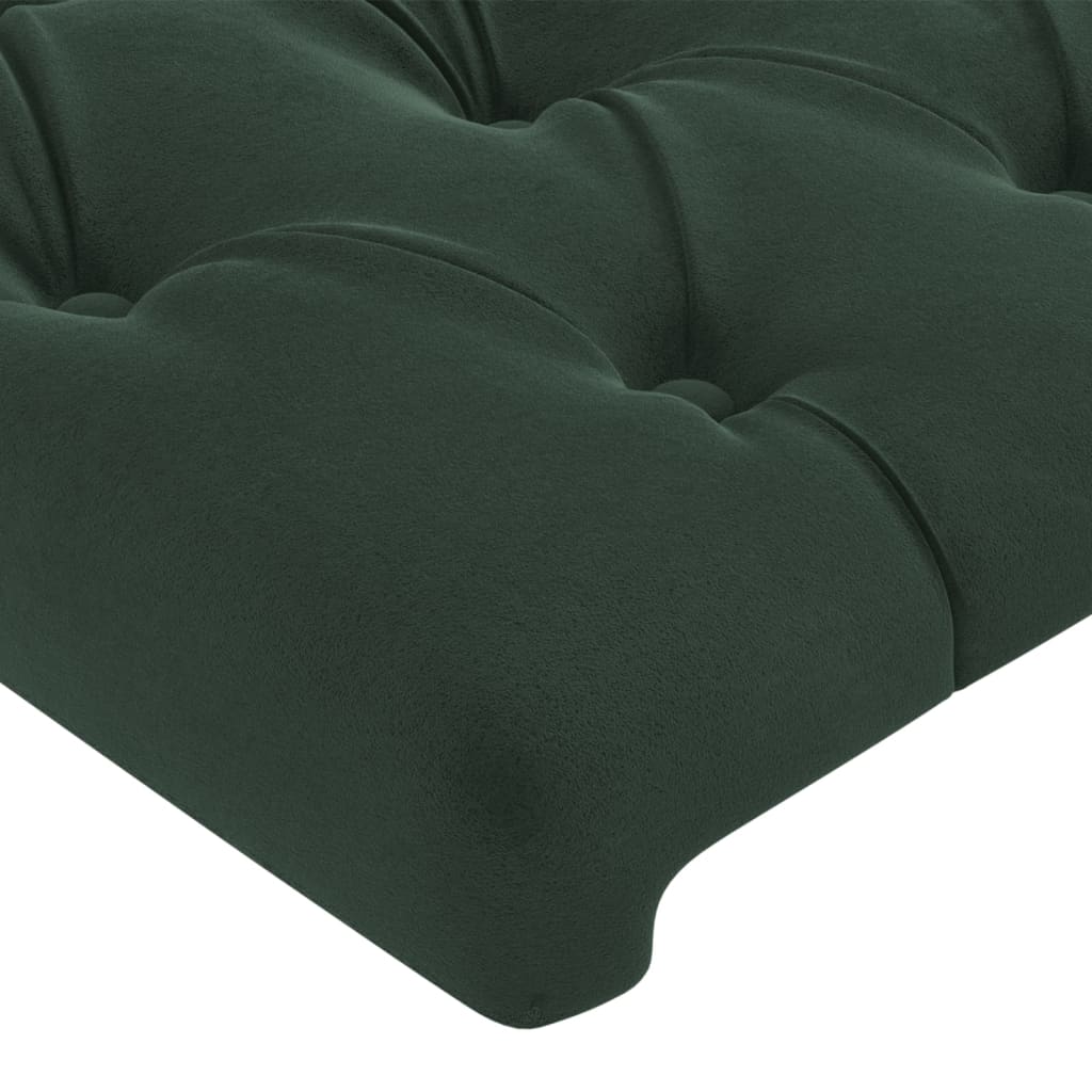 Tête de lit Vert foncé 100x7x78/88 cm Velours Têtes et pieds de lit vidaXL   