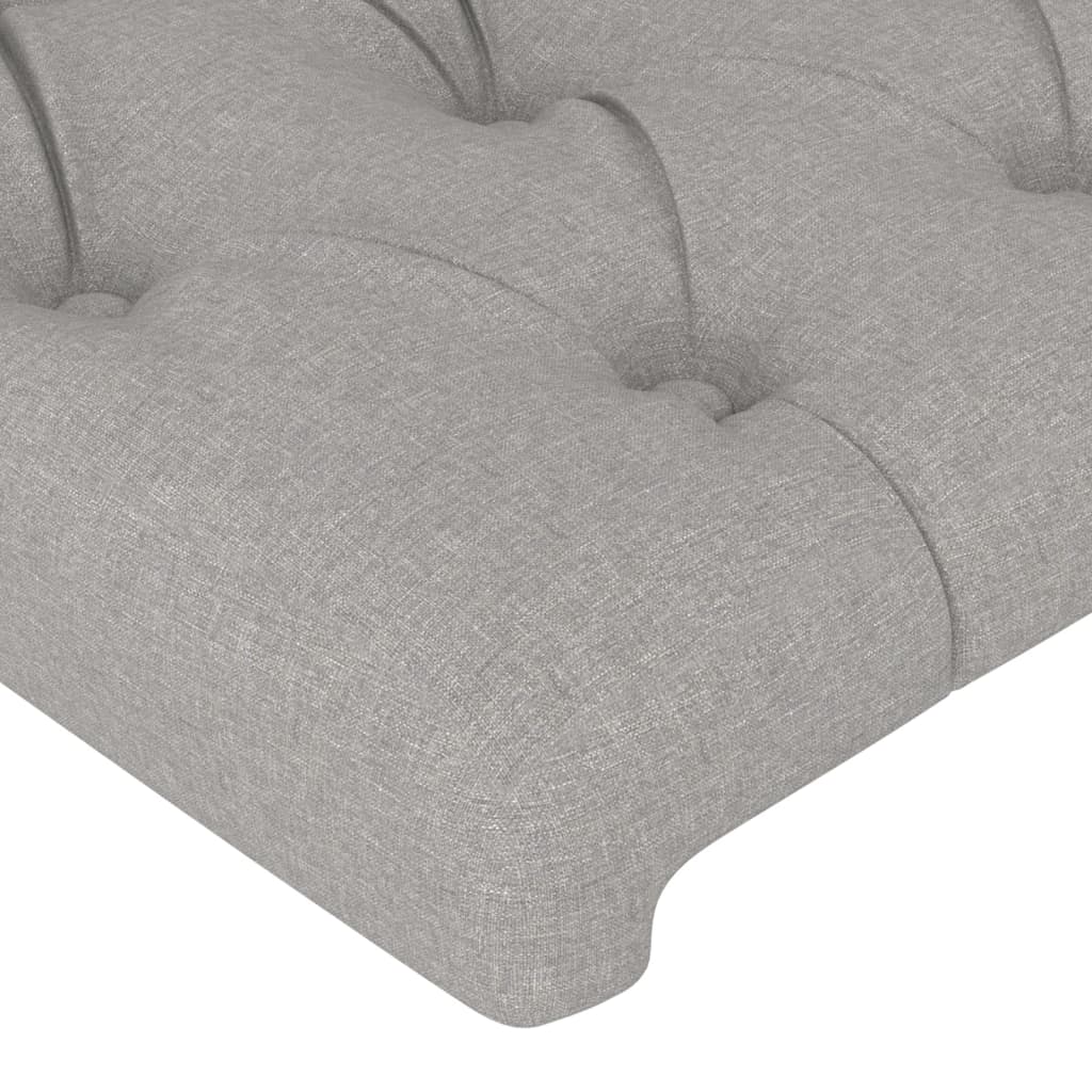 Têtes de lit 2 pcs Gris clair 72x7x78/88 cm Tissu Têtes et pieds de lit vidaXL   