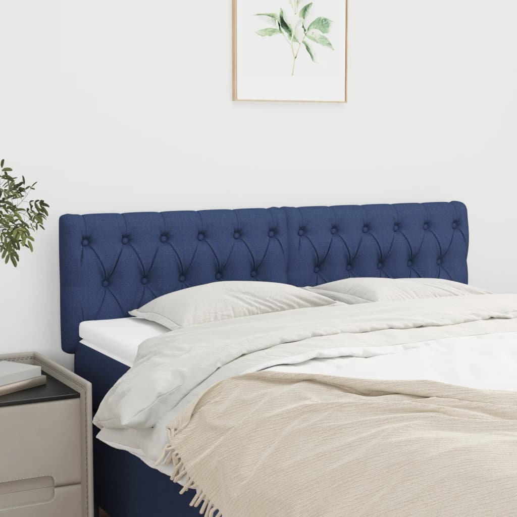 Têtes de lit 2 pcs Bleu 72x7x78/88 cm Tissu Têtes et pieds de lit vidaXL   