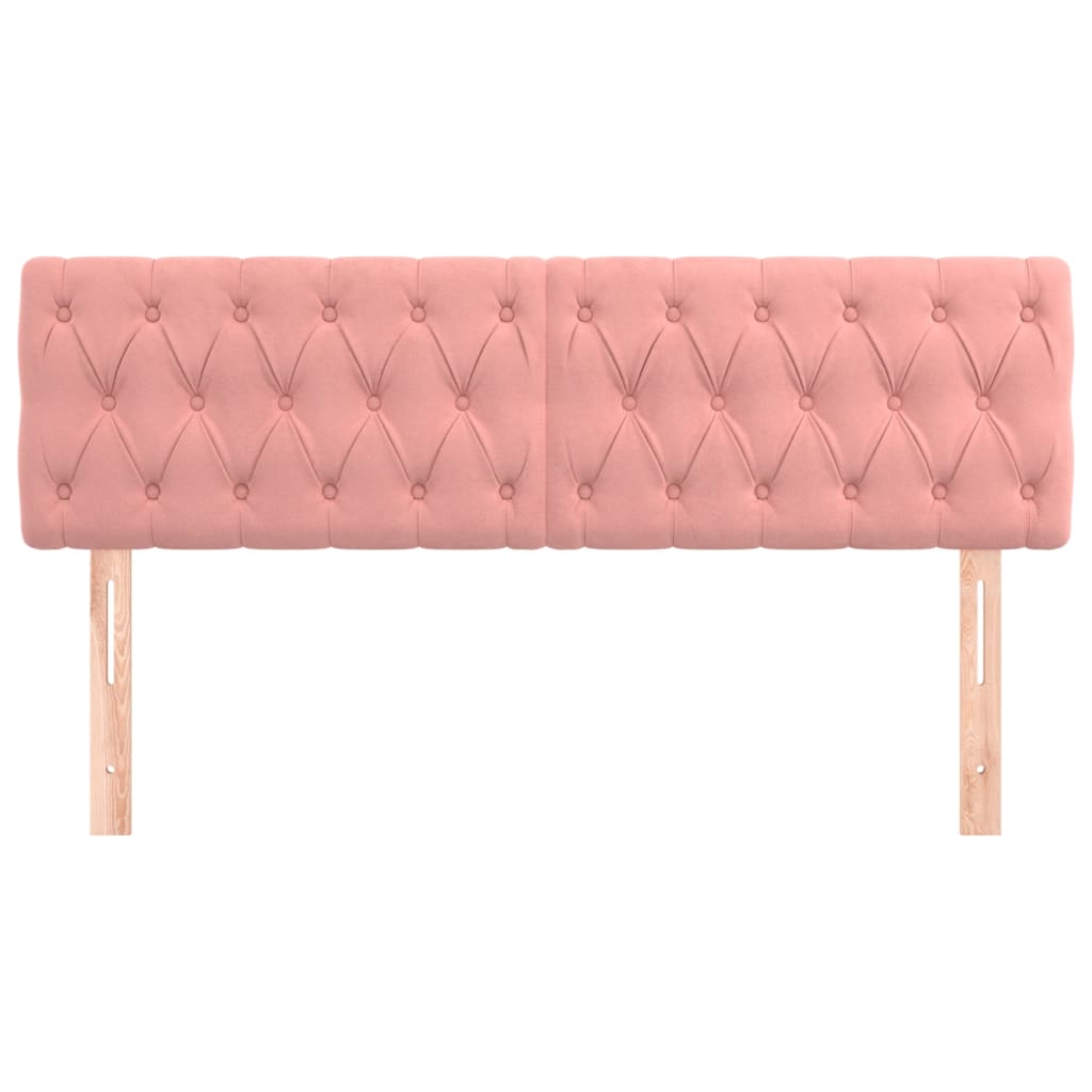 Image Têtes de lit 2 pcs Rose 72x7x78/88 cm Velours | Xios Store SNC vidaXL Xios Store SNC