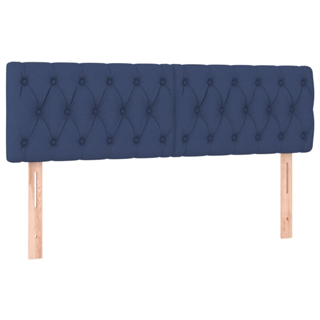 Têtes de lit 2 pcs Bleu 80x7x78/88 cm Tissu Têtes et pieds de lit vidaXL   