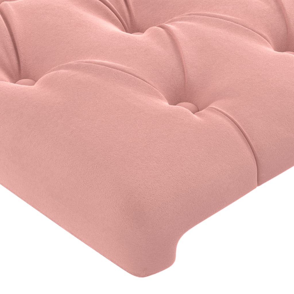 Têtes de lit 2 pcs Rose 80x7x78/88 cm Velours Têtes et pieds de lit vidaXL   