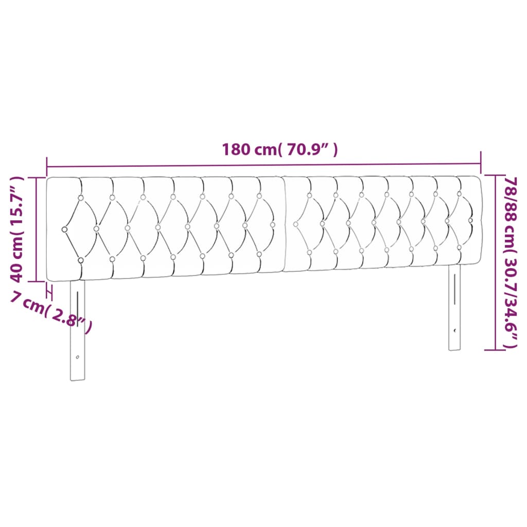 Têtes de lit 2 pcs Vert foncé 90x7x78/88 cm Velours Têtes et pieds de lit vidaXL   