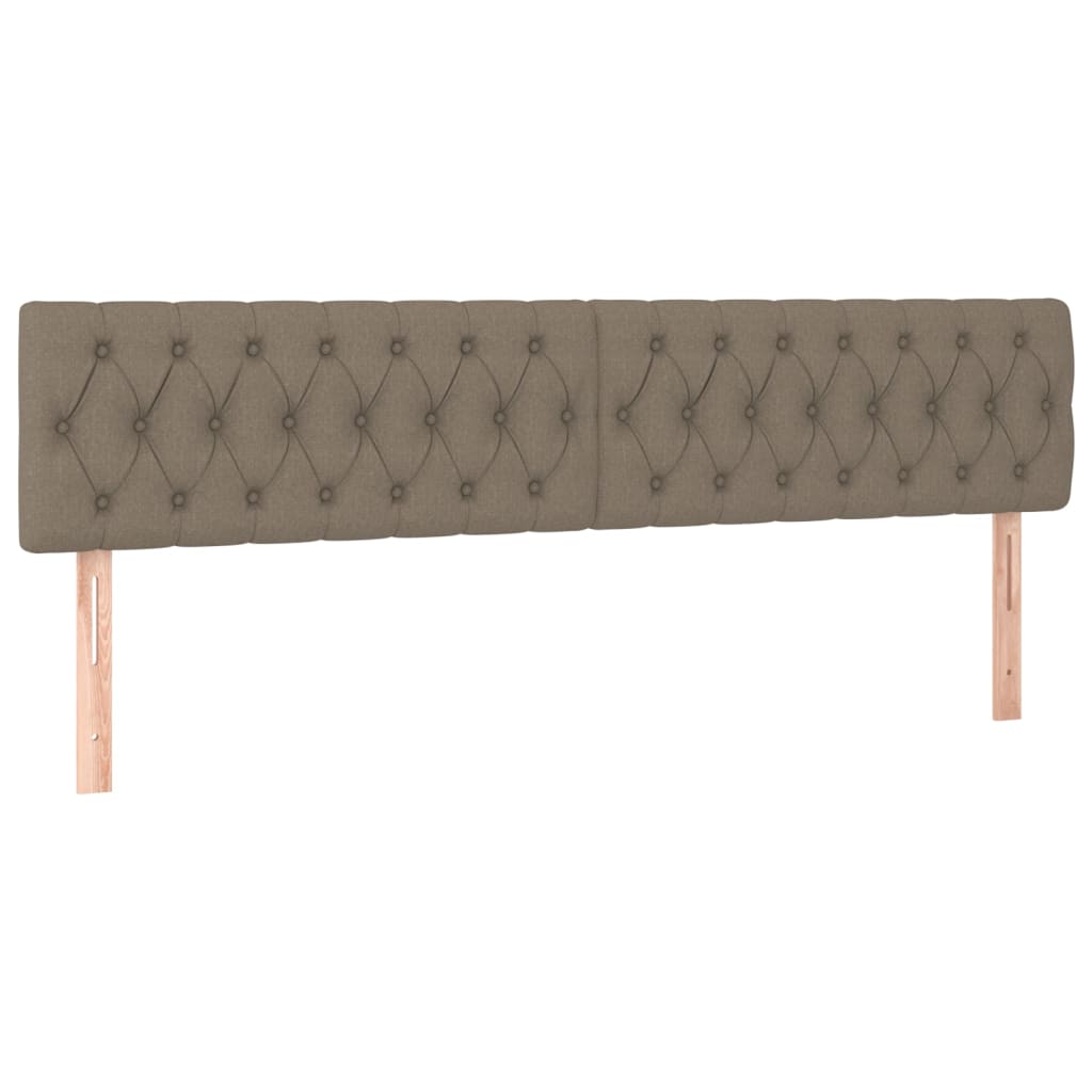 Têtes de lit 2 pcs Taupe 100x7x78/88 cm Tissu Têtes et pieds de lit vidaXL   