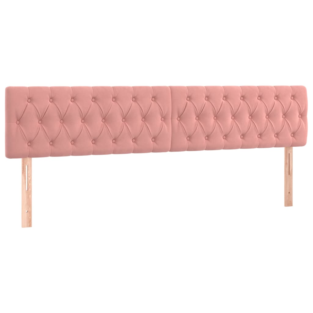 Têtes de lit 2 pcs Rose 100x7x78/88 cm Velours Têtes et pieds de lit vidaXL   