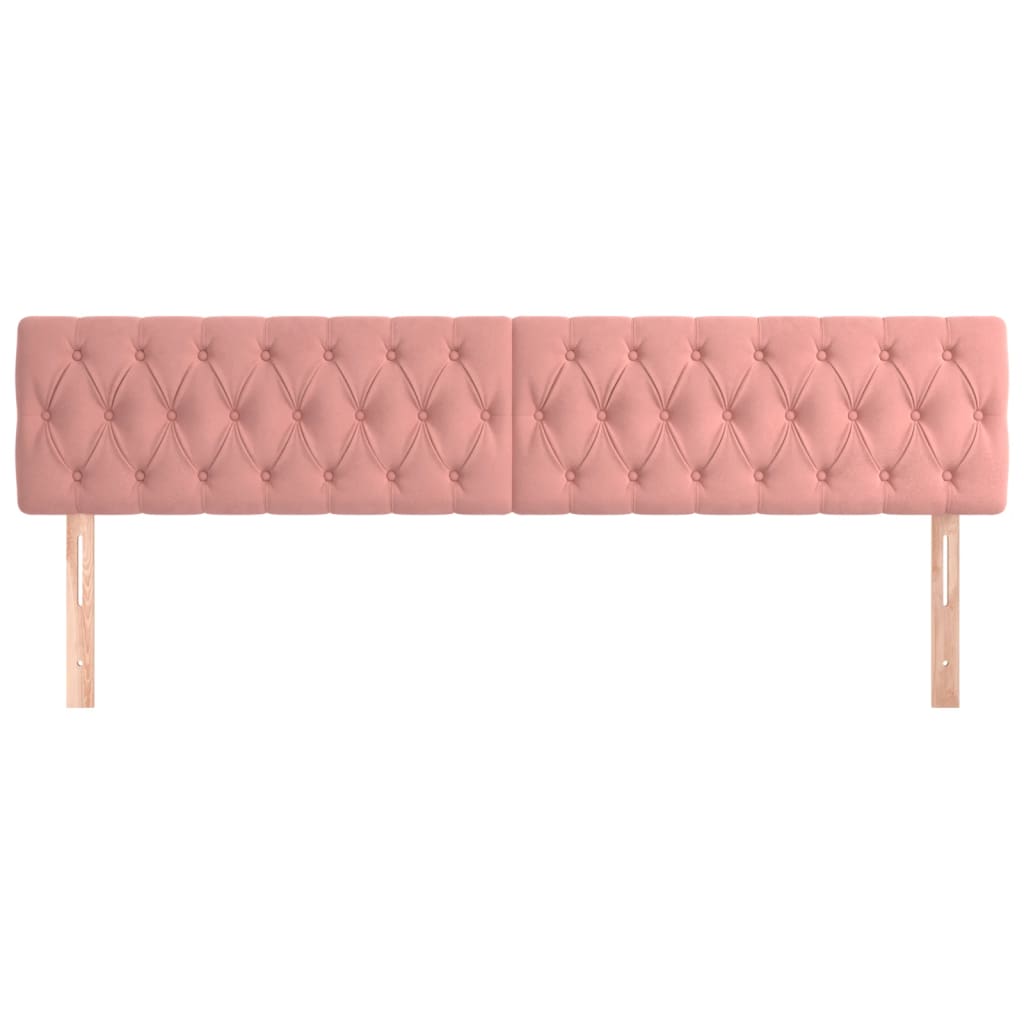 Têtes de lit 2 pcs Rose 100x7x78/88 cm Velours Têtes et pieds de lit vidaXL   