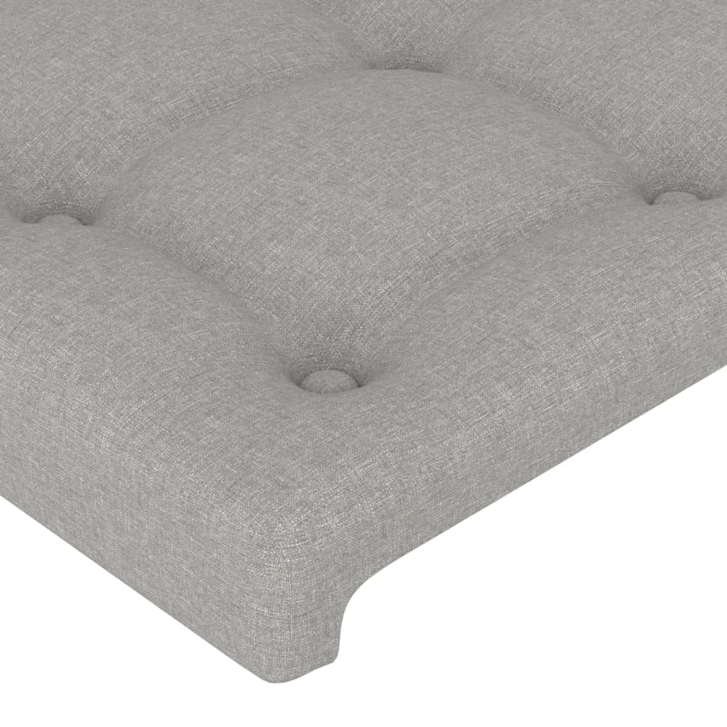 Tête de lit Gris clair 80x5x78/88 cm Tissu Têtes et pieds de lit vidaXL   