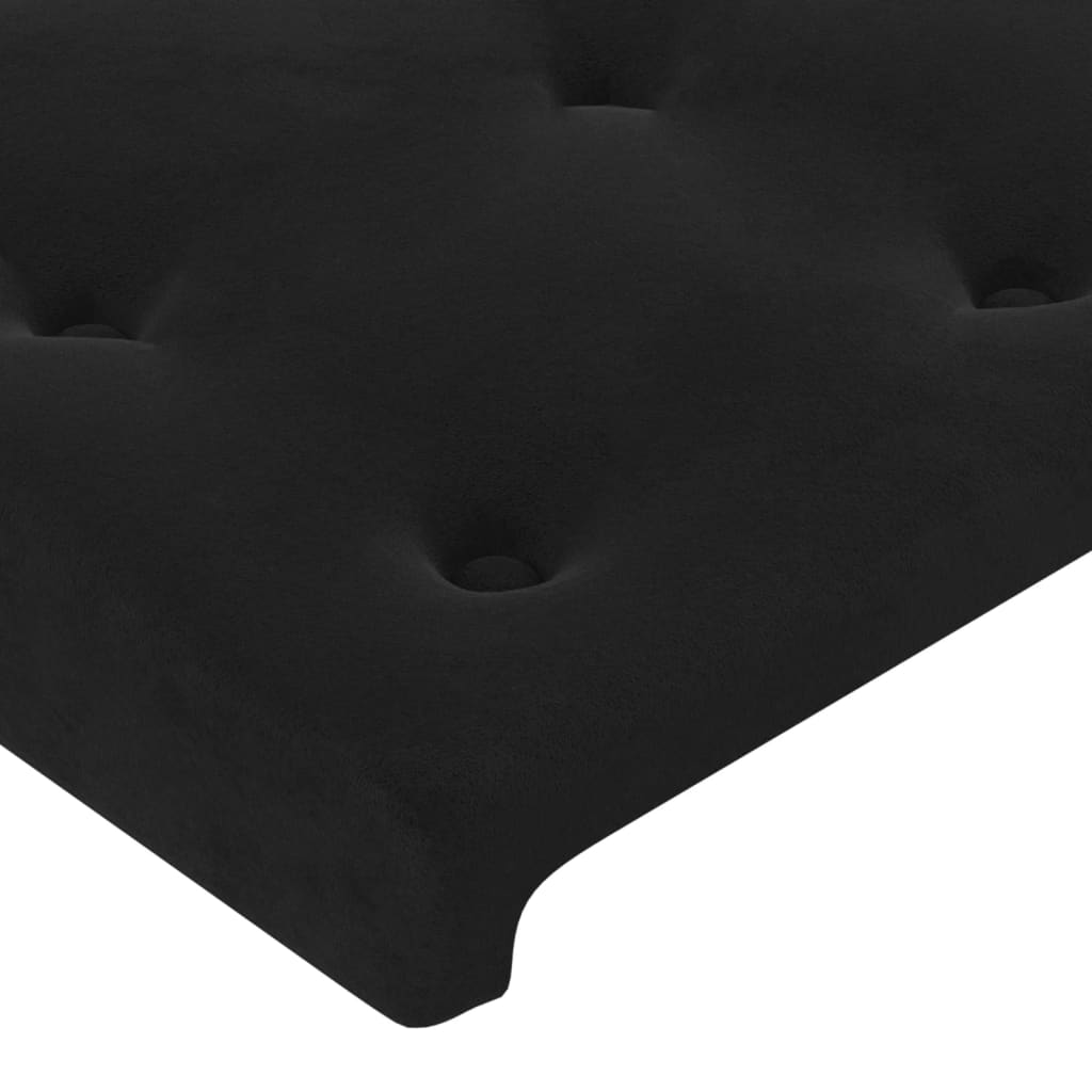 Tête de lit Noir 80x5x78/88 cm Velours Têtes et pieds de lit vidaXL   