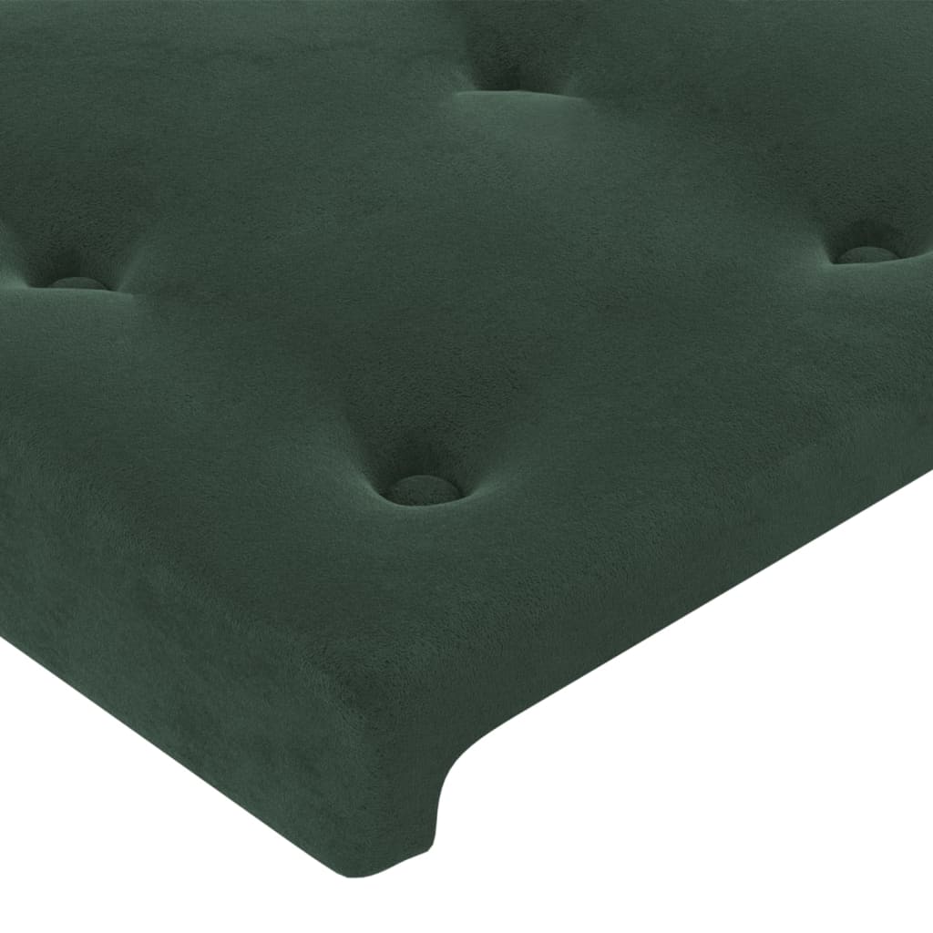 Tête de lit Vert foncé 80x5x78/88 cm Velours Têtes et pieds de lit vidaXL   