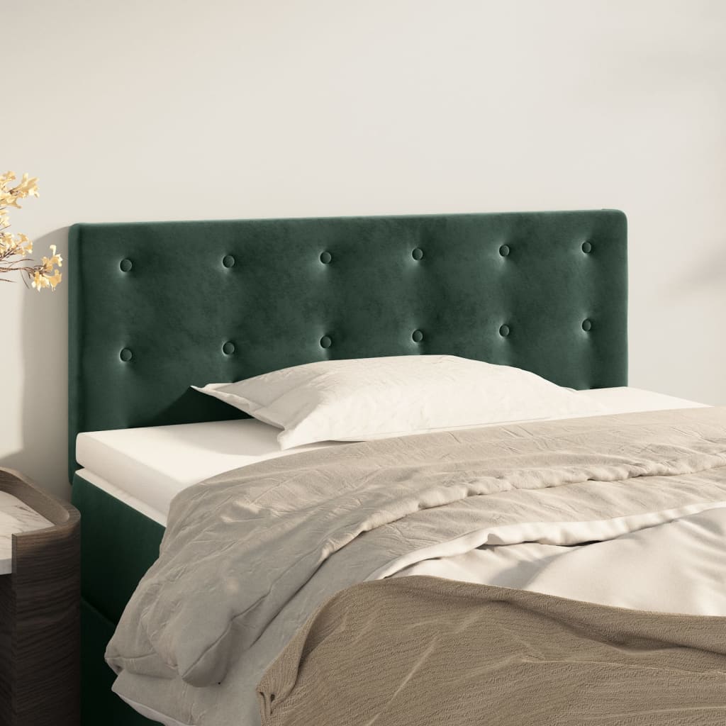 Tête de lit Vert foncé 80x5x78/88 cm Velours Têtes et pieds de lit vidaXL   