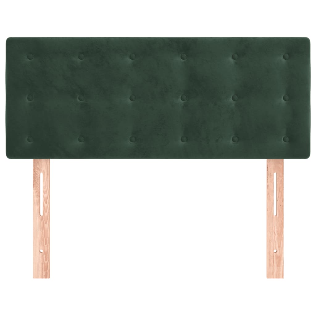 Tête de lit Vert foncé 90x5x78/88 cm Velours Têtes et pieds de lit vidaXL   