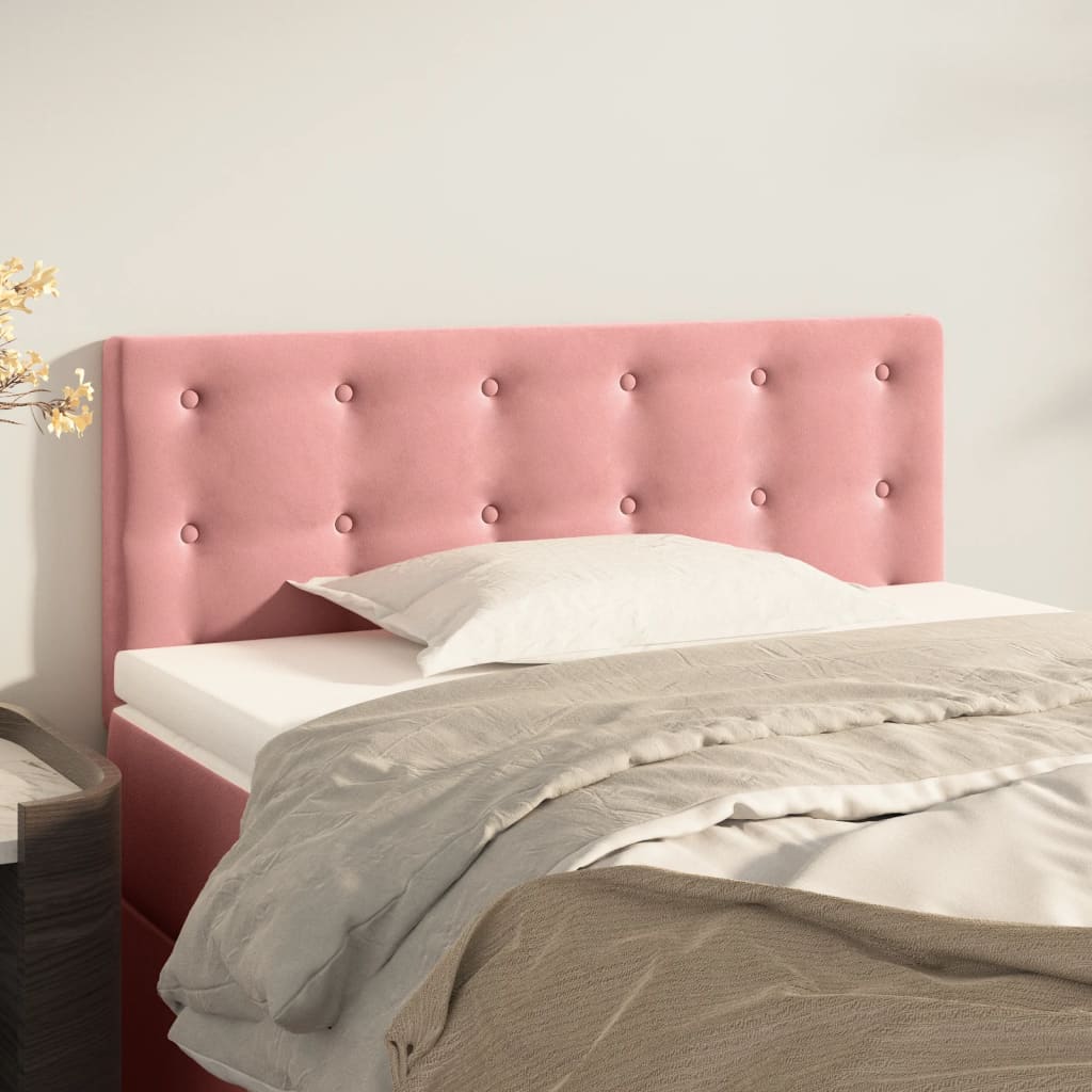 Tête de lit Rose 90x5x78/88 cm Velours Têtes et pieds de lit vidaXL