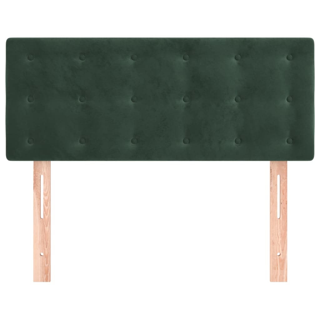 Tête de lit Vert foncé 100x5x78/88 cm Velours Têtes et pieds de lit vidaXL   