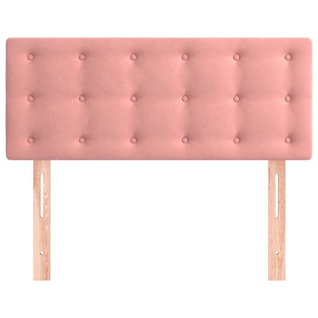 Tête de lit Rose 100x5x78/88 cm Velours Têtes et pieds de lit vidaXL   