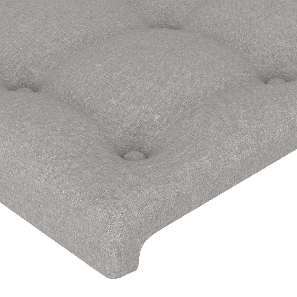 Têtes de lit 2 pcs Gris clair 72x5x78/88 cm Tissu Têtes et pieds de lit vidaXL   