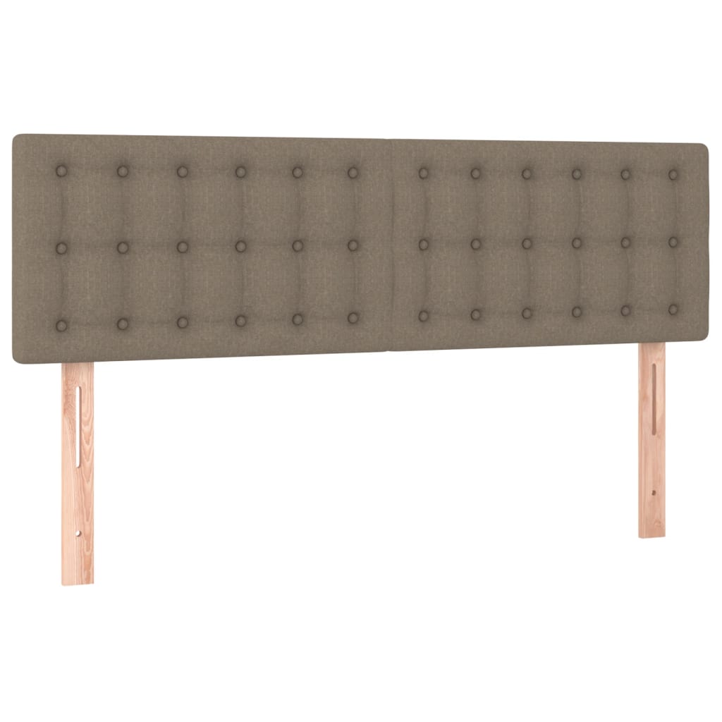 Têtes de lit 2 pcs Taupe 72x5x78/88 cm Tissu Têtes et pieds de lit vidaXL   