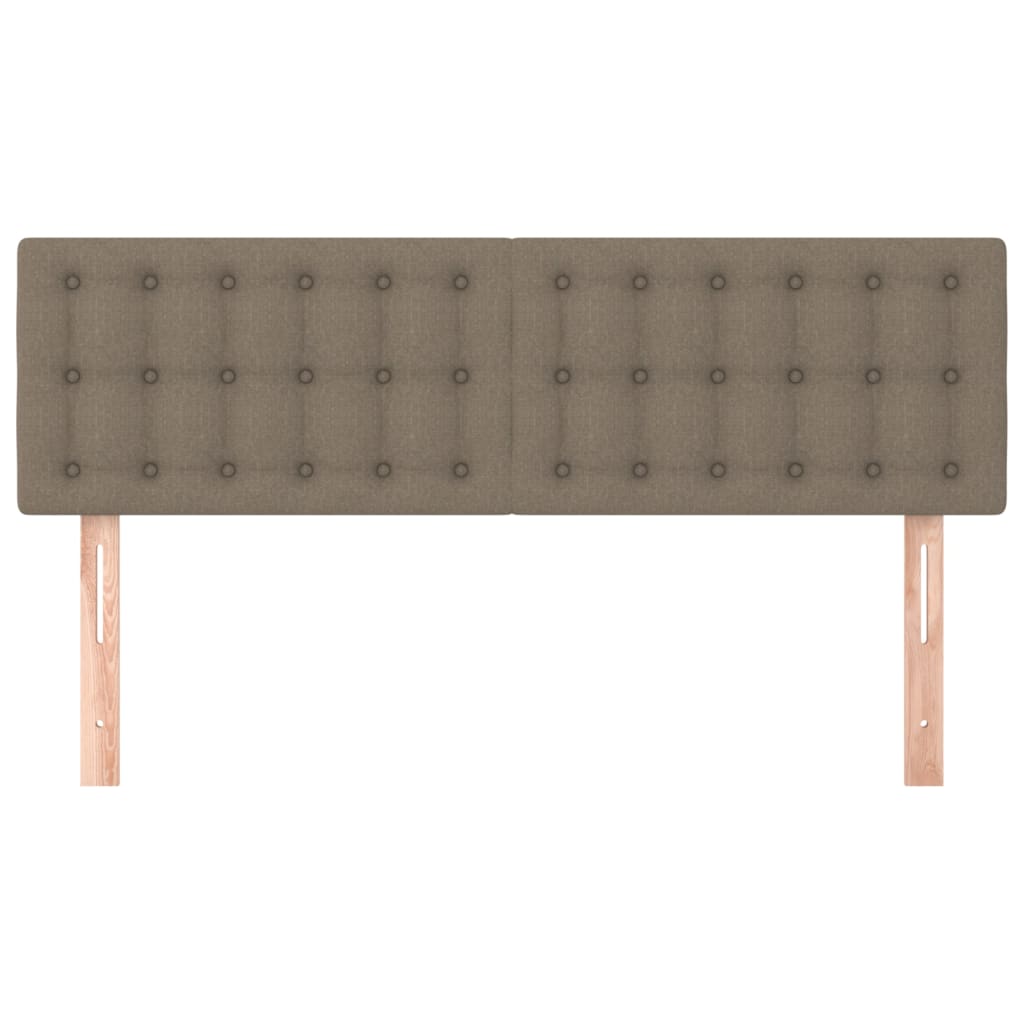 Têtes de lit 2 pcs Taupe 72x5x78/88 cm Tissu Têtes et pieds de lit vidaXL   