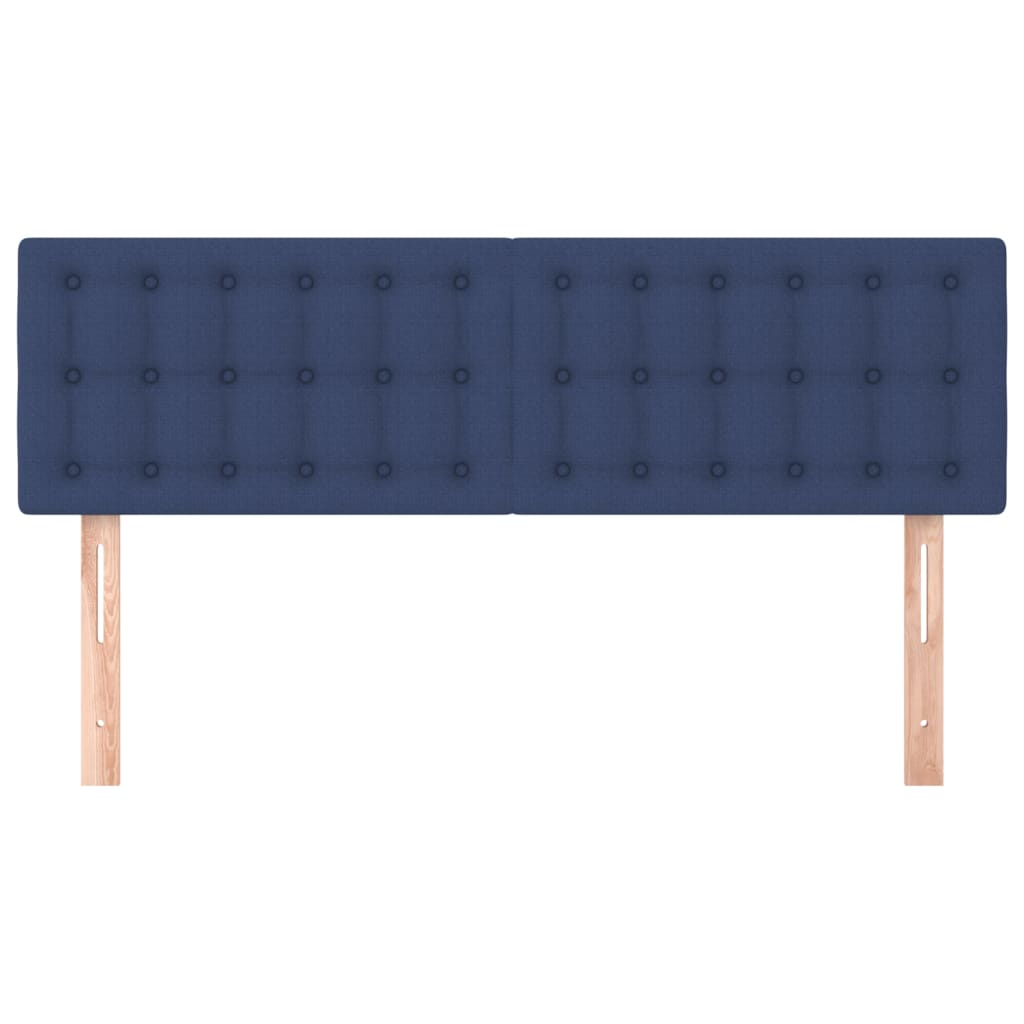 Têtes de lit 2 pcs Bleu 72x5x78/88 cm Tissu Têtes et pieds de lit vidaXL   