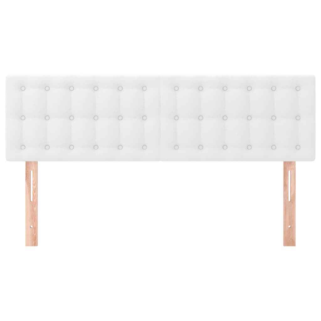 Têtes de lit 2 pcs Blanc 72x5x78/88 cm Similicuir Têtes et pieds de lit vidaXL   