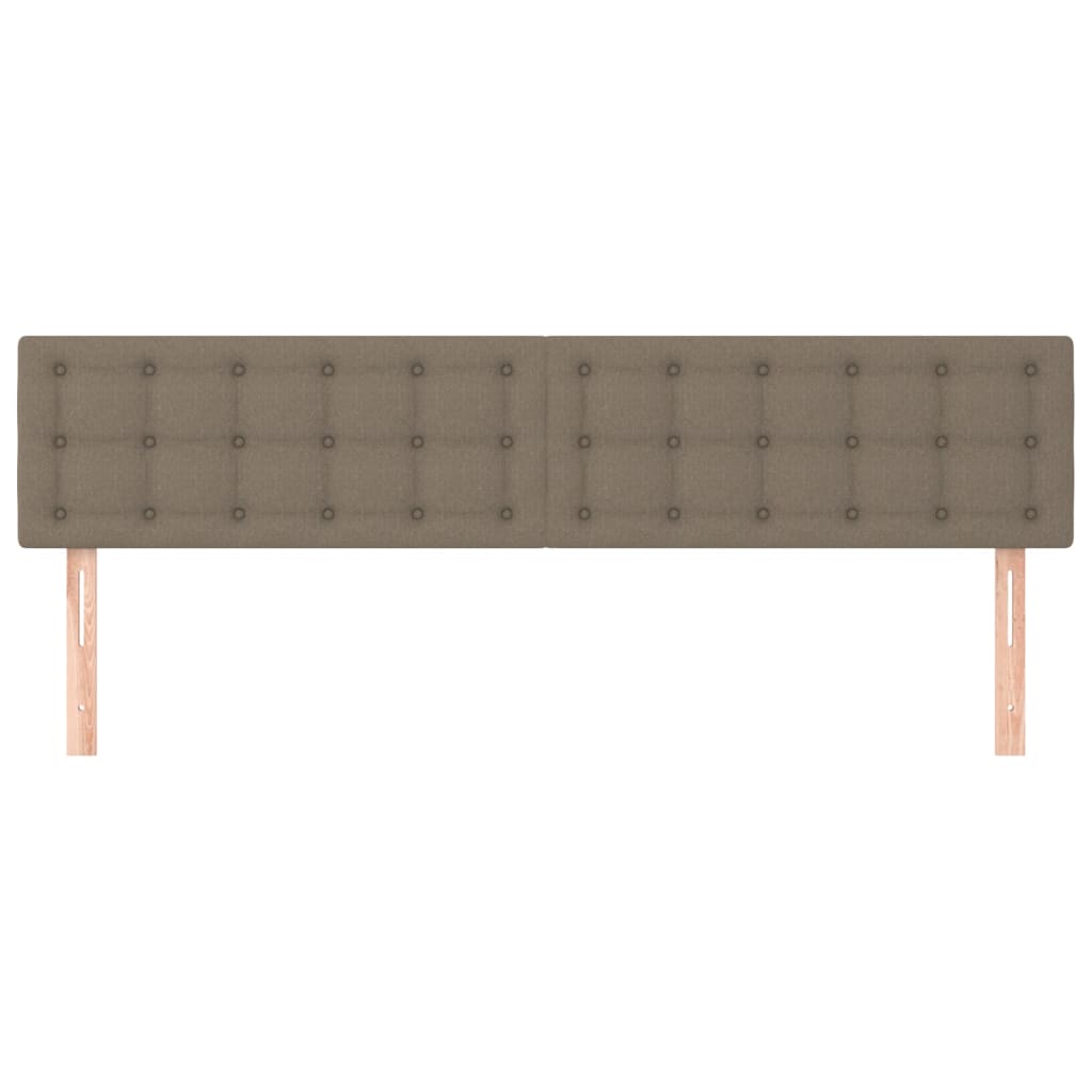 Têtes de lit 2 pcs Taupe 80x5x78/88 cm Tissu Têtes et pieds de lit vidaXL   